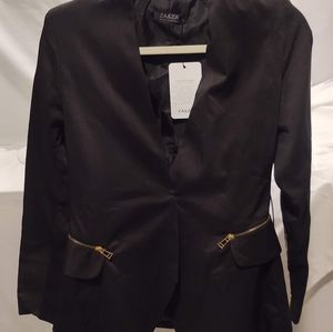LADIES DRESSY BLACK JACKET BY ZAZA.  Size Medium